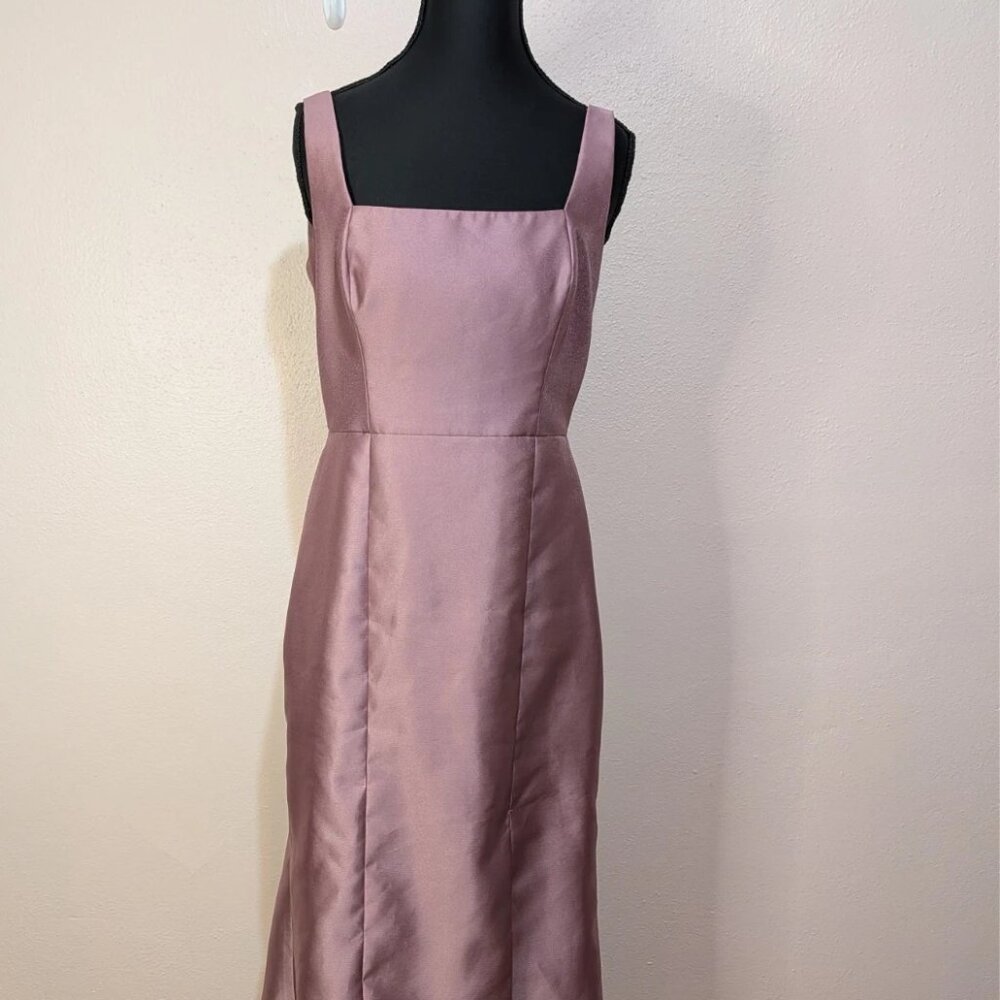 Bella Dusty Rose Pink BB135 Maxi Sleeveless Formal Dress Size 10 - Picture 3 of 15